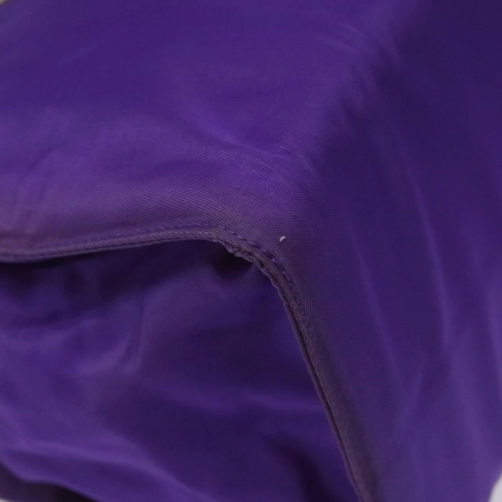 RARE PRADA Purple & Gold Nylon Vintage Handbag / Purse  (EUC) - Picture 9 of 16